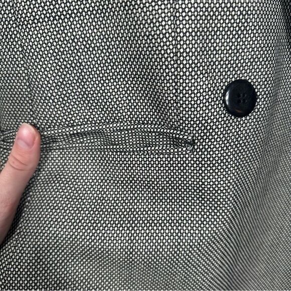 Giorgio Sant’Angelo Vintage Double-Breasted Long Line Pure Wool Blazer Size 8 - Picture 13 of 15